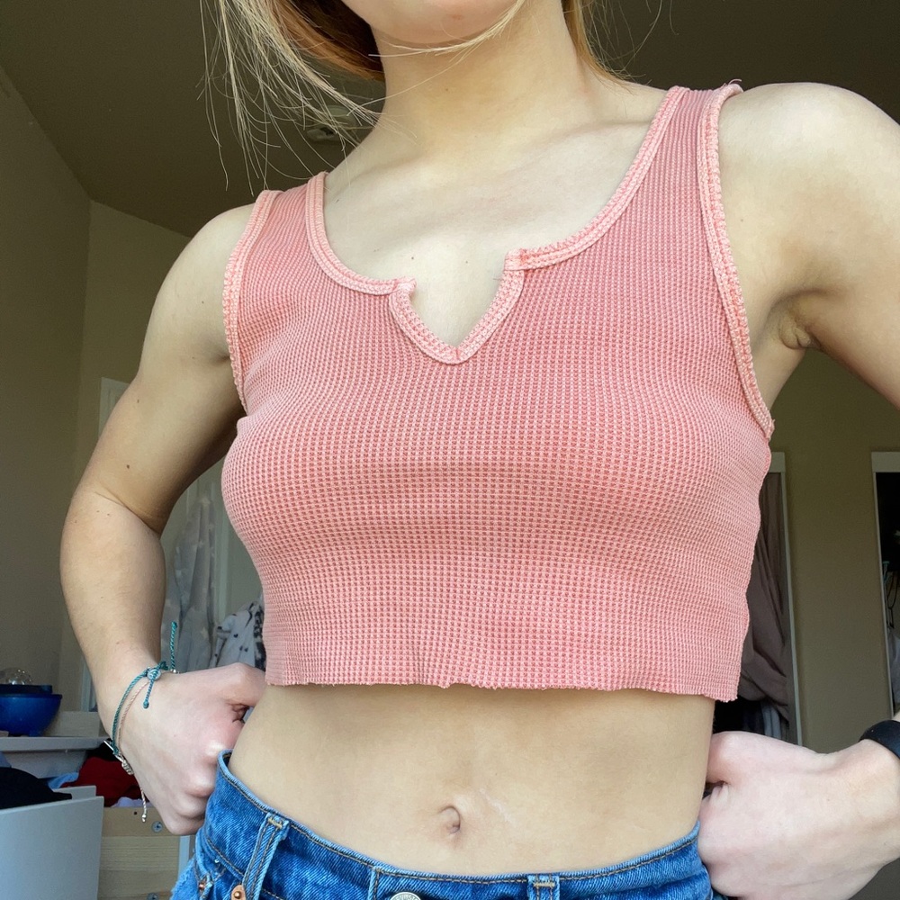 Cropped plain tank